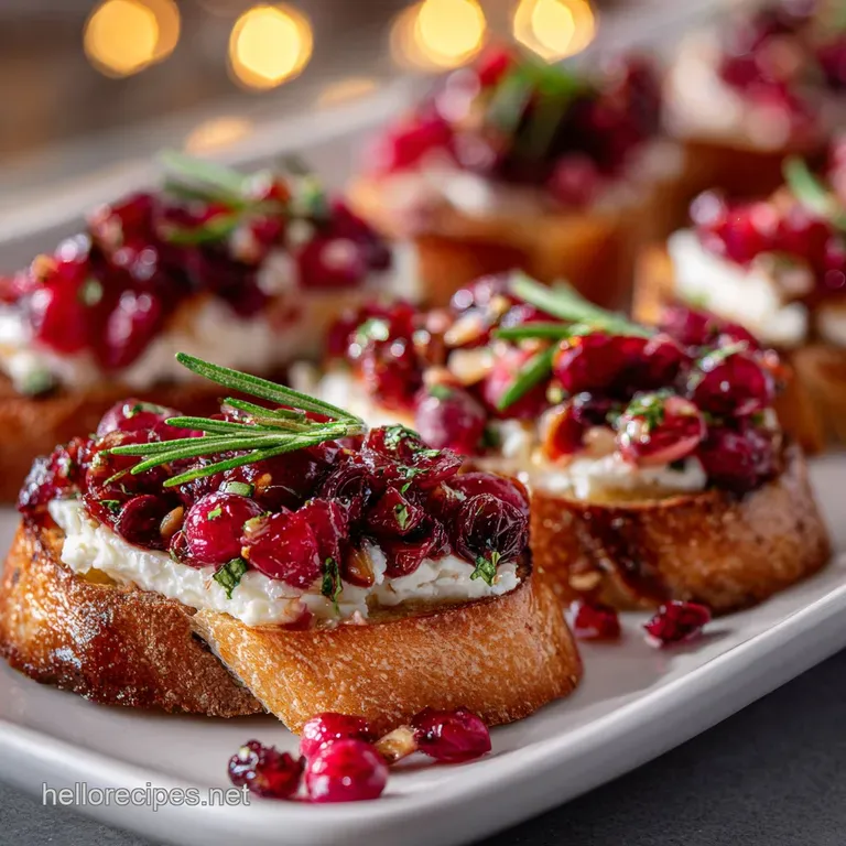 Cranberry Brie Crostini: Velvety Topping