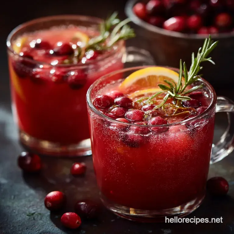 Big Batch Thanksgiving Cocktails: the Effortless Cranberry-Maple Punch presentation