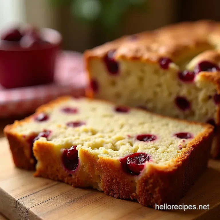 Cranberry Nut Bread a Taste of Christmas Any Time presentation