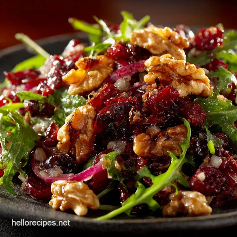 The Ultimate Cranberry Walnut Salad: Sweet Tart Terribly Moreish