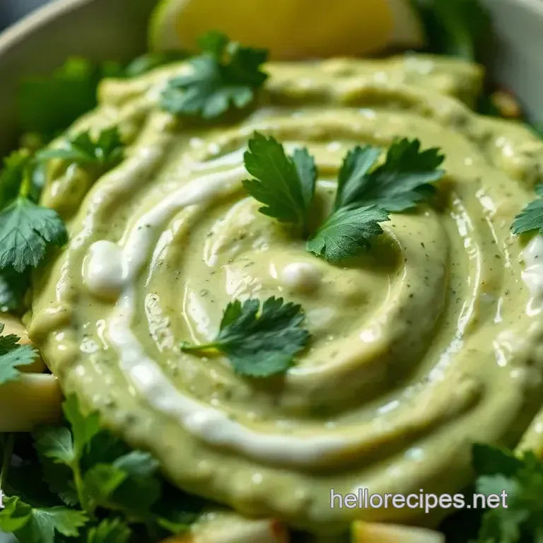 Creamy Avocado Cilantro Lime Dressing