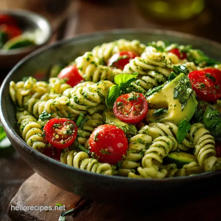 Avocado Pesto Pasta Salad: Ultimate Creamy Version presentation