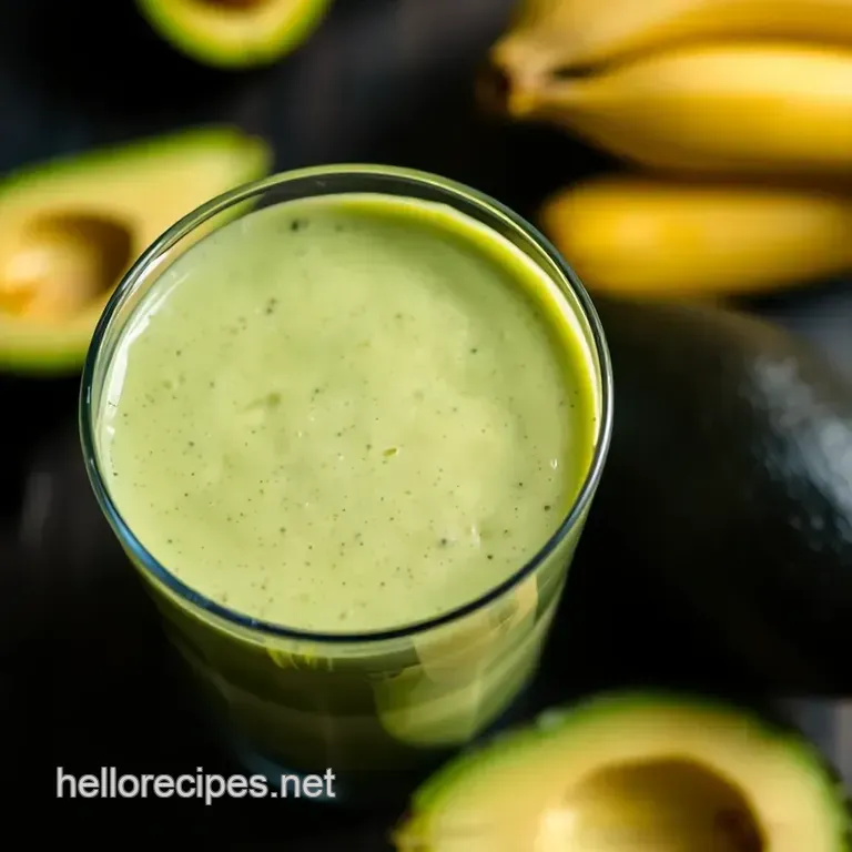 Creamy Avocado Smoothie: Your New Morning Delight presentation