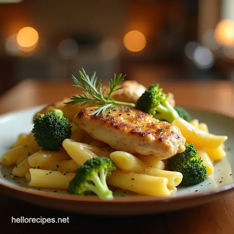 The Pub Lunch Champion Speedy Creamy Chicken Broccoli Pasta Bake Nofuss Version presentation