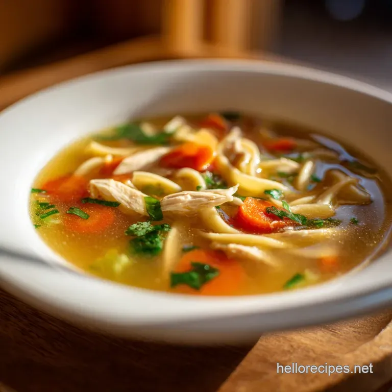 Easy Creamy Chicken Noodle Soup Recipe