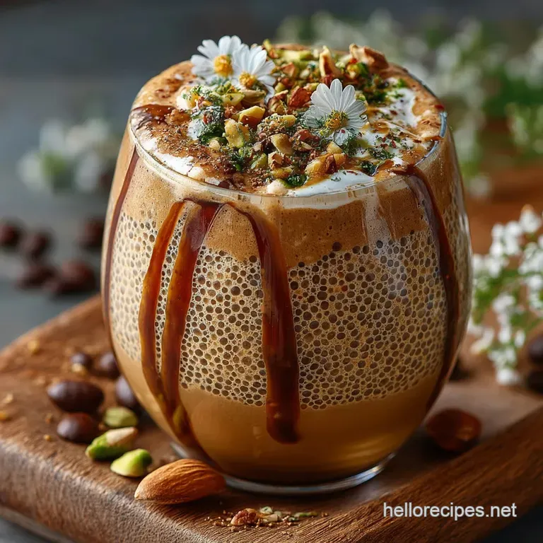 The Full Steam Ahead Creamy Cold Brew Smoothie presentation