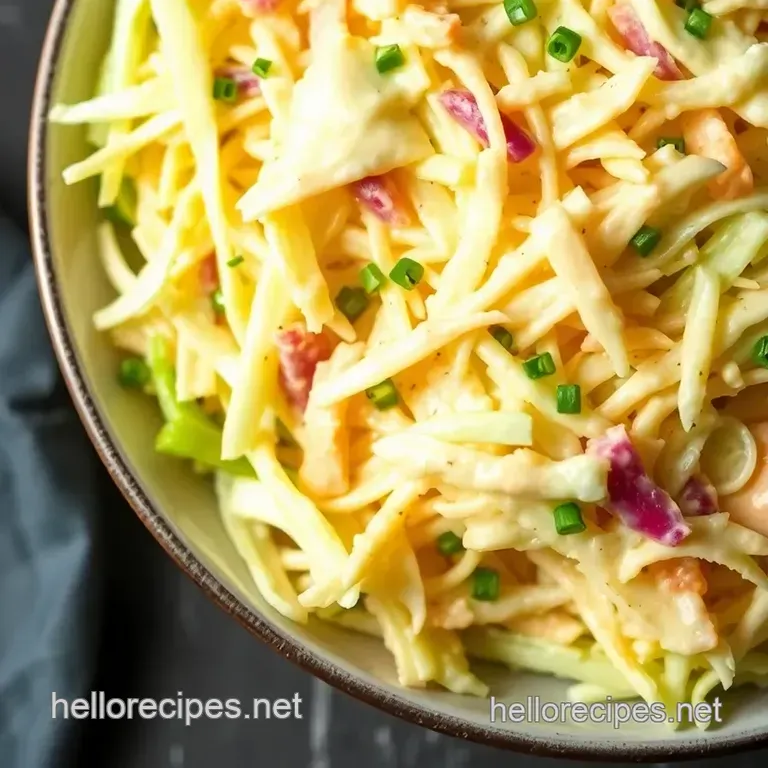 Creamy Coleslaw Dressing presentation