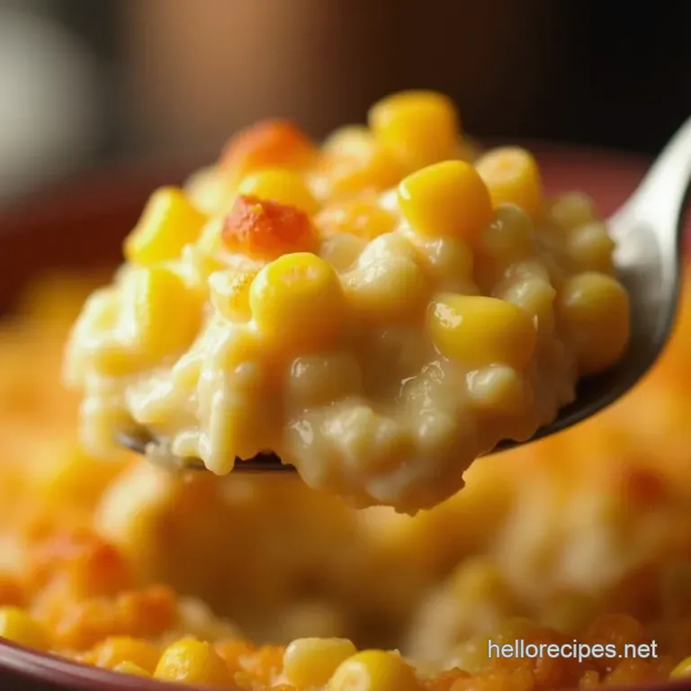 Grandmas Secret Weapon the Ultimate Golden Creamy Corn Casserole presentation