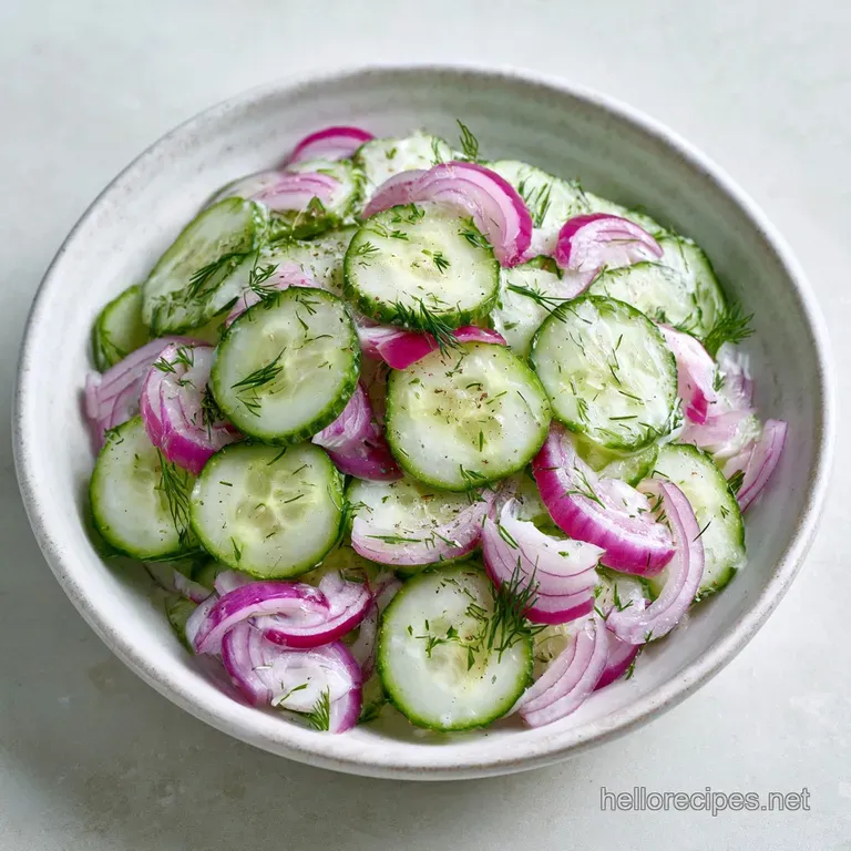 Creamy Cucumber Salad Recipe: Zesty and Crisp