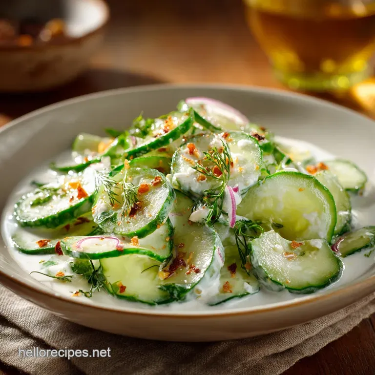 Creamy Cucumber Salad The Ultimate Light and Refreshing Summer Side