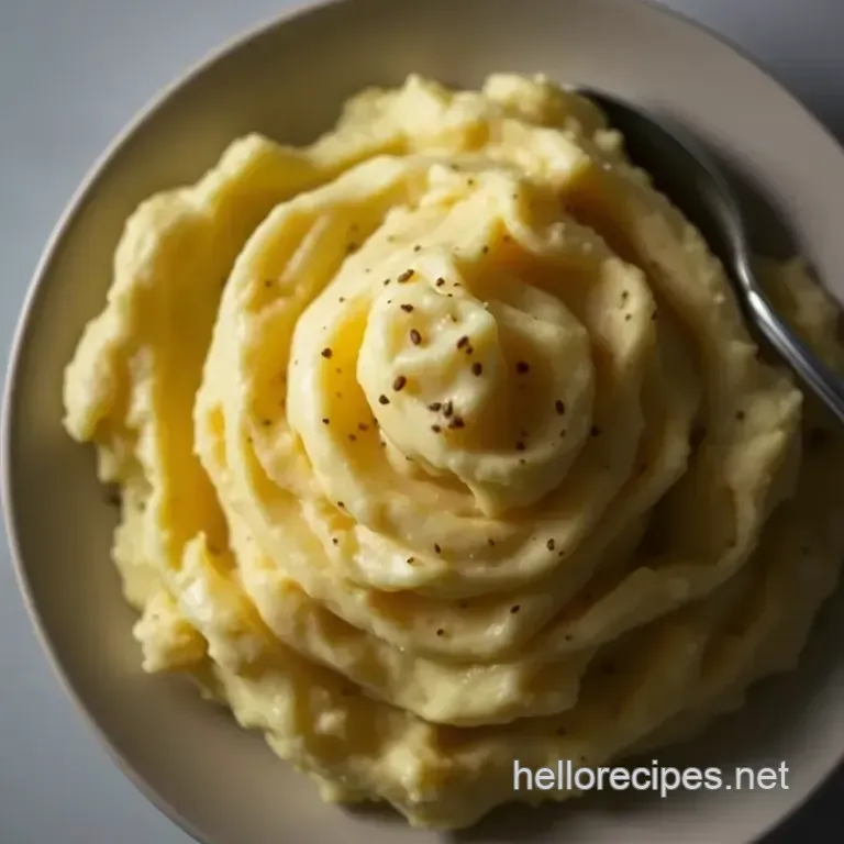 Creamy Dreamy Homemade Mashed Potatoes presentation