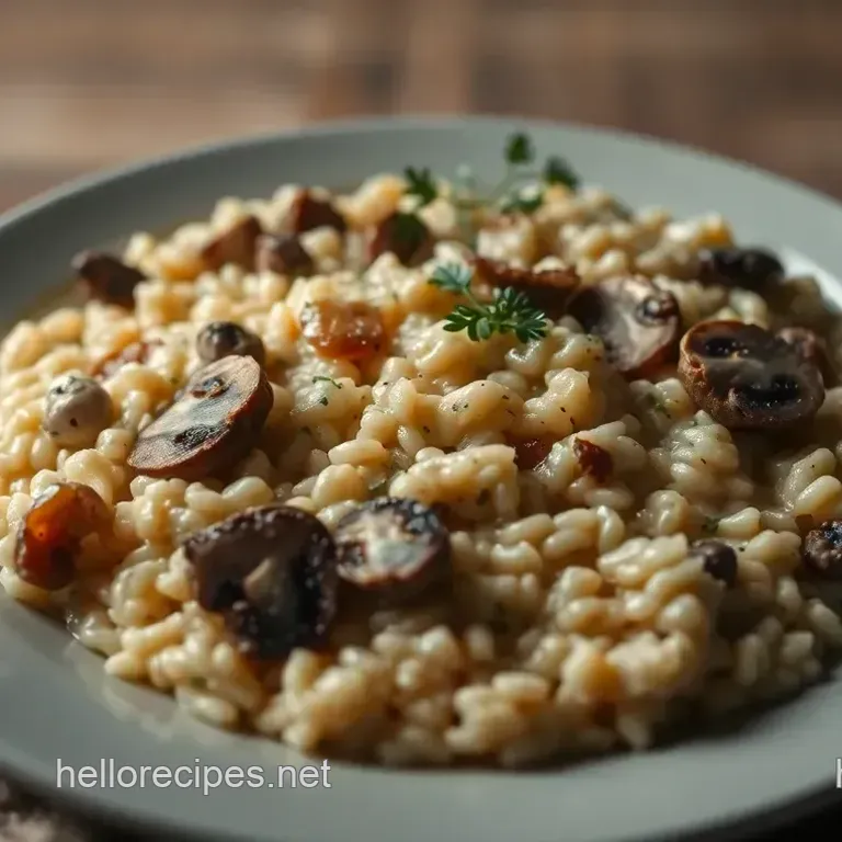 Creamy Dreamy Mushroom Risotto