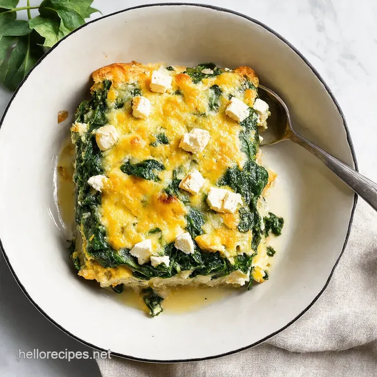 Creamy Feta Spinach Casserole