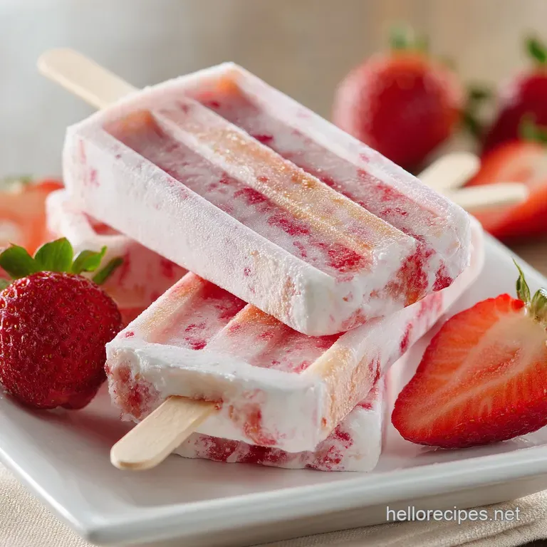 Fresh Strawberry Yogurt Popsicles The Creamiest Easiest Summer Treat