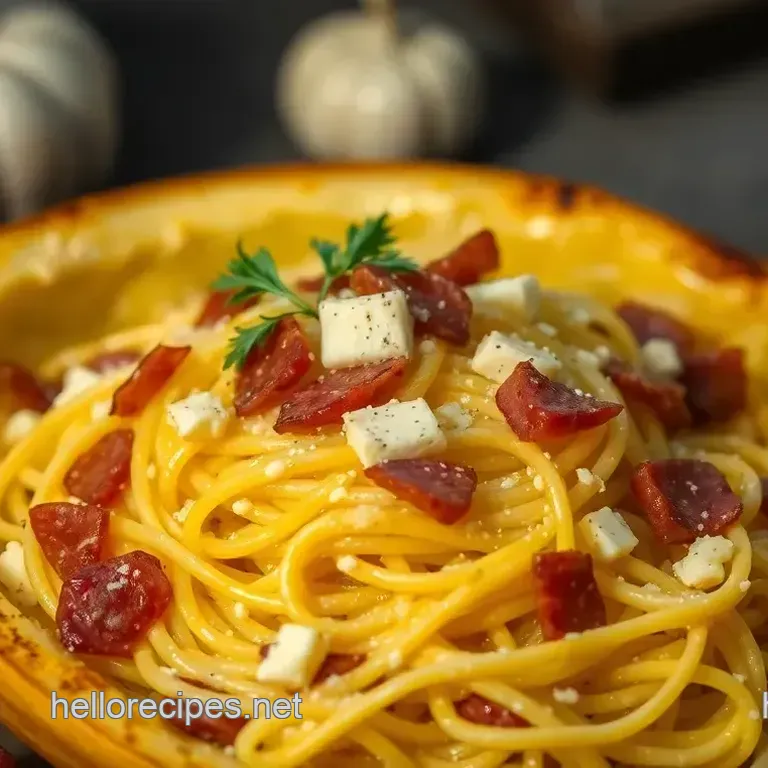 Creamy Garlic Parmesan Spaghetti Squash