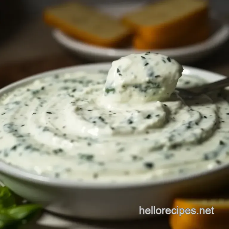 Creamy Knorr' s Spinach Dip presentation