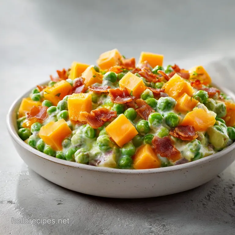 Pea Salad: Old Fashioned and Creamy