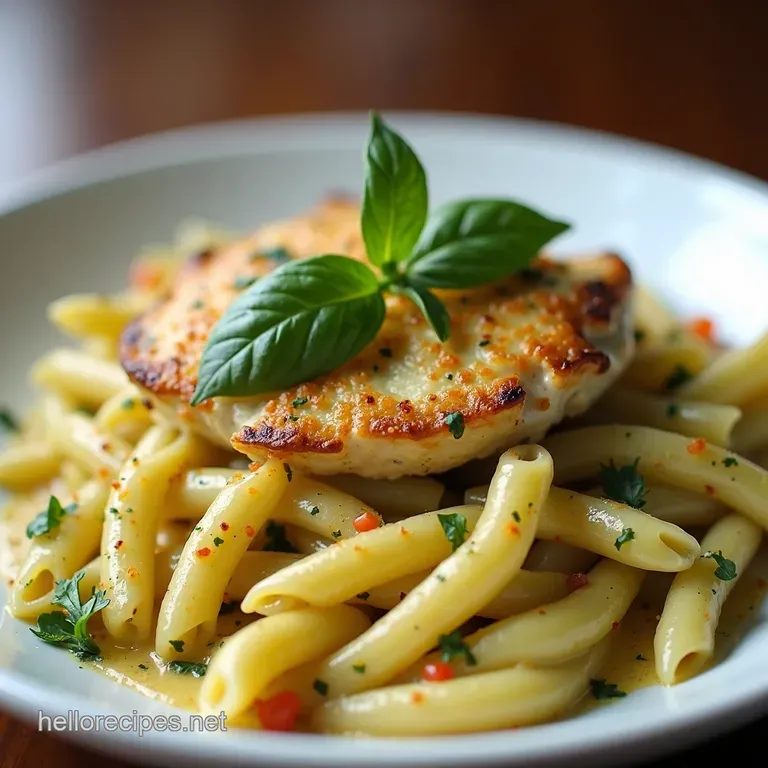 Creamy Pesto Chicken Pasta Bake Flavour Explosion