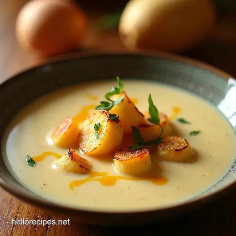 Creamy Potato Soup Food Charlatan Inspired presentation