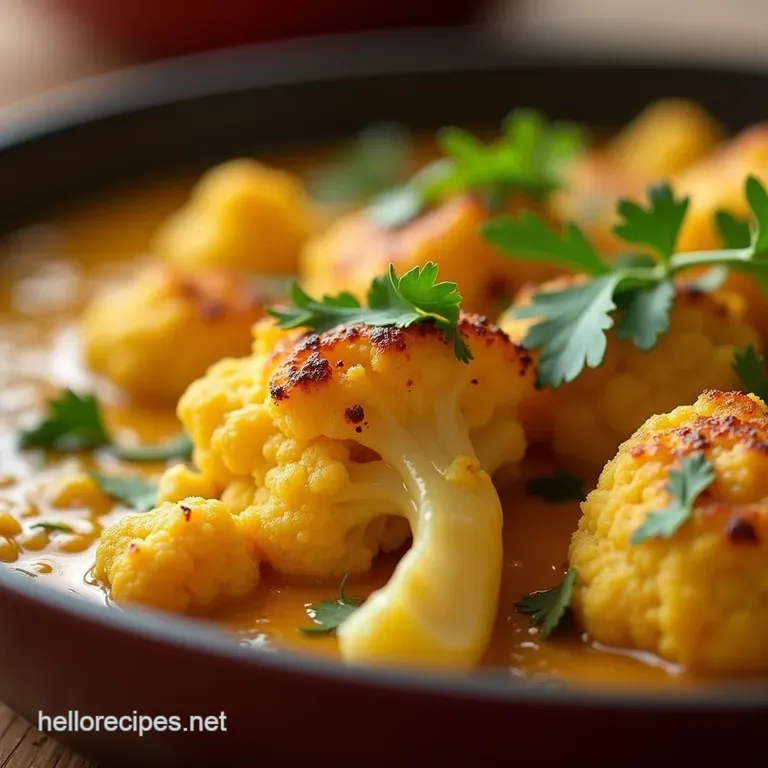 The Ultimate Creamy Roasted Cauliflower Curry Ovenbaked Comfort presentation