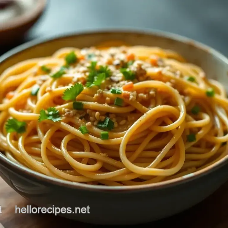 Creamy Sesame Noodles: A Taste of the Orient