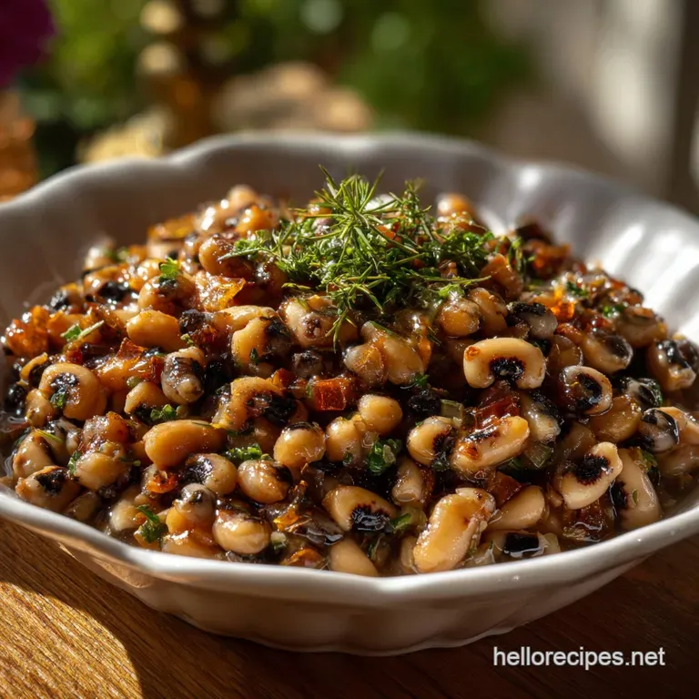 Delicious Creamy Southern Black Eyed Peas | Luxurious Comfort