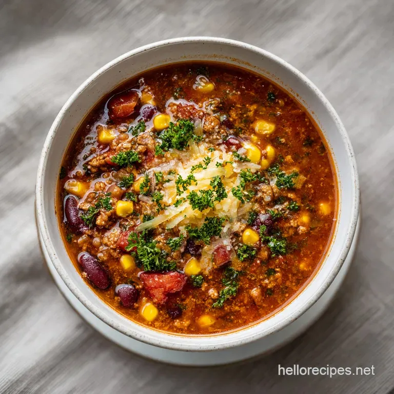 Creamy Taco Soup: Rich Beef Broth