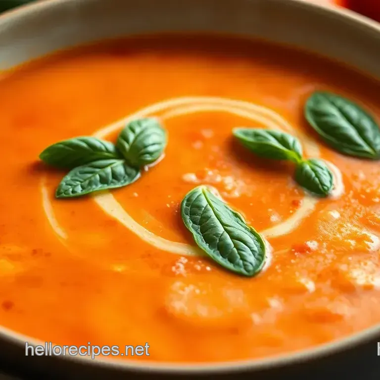 Creamy Tomato and Basil Soup