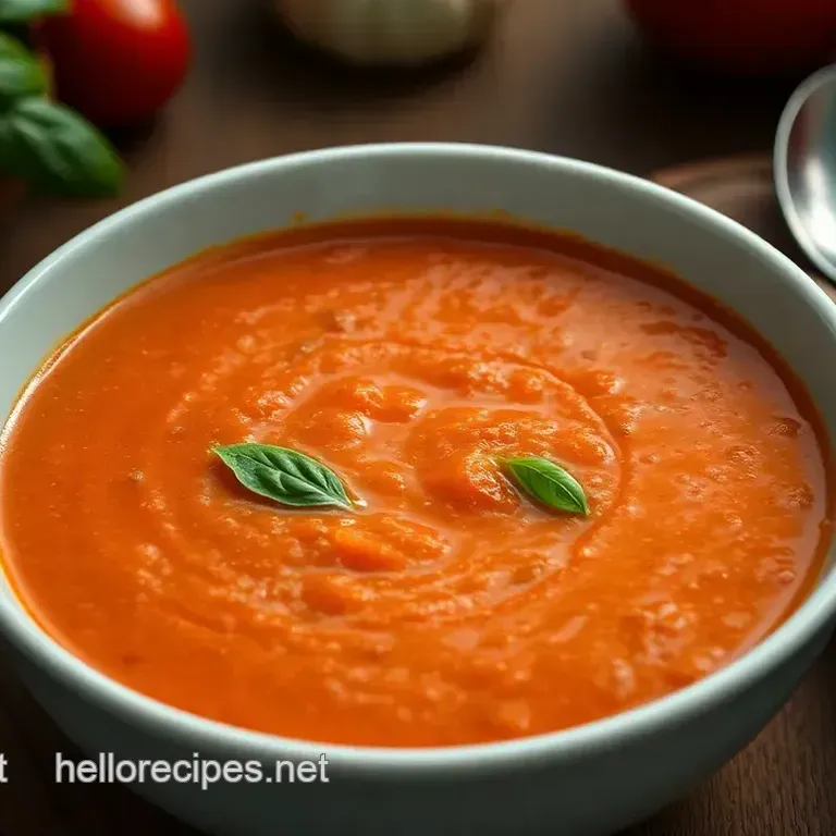 My Best Easy Soup Recipes: Creamy Tomato Basil Soup for Cozy Nights