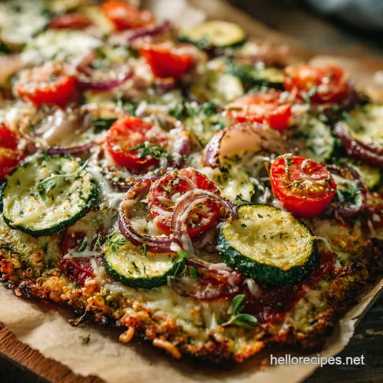 The Zesty Zucchini Bake a Proper Keto Pizza Night presentation