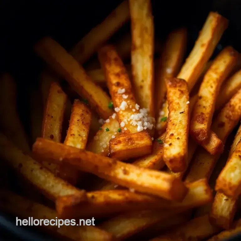 Crispy Air Fryer French Fries: A Lightened Up Classic presentation