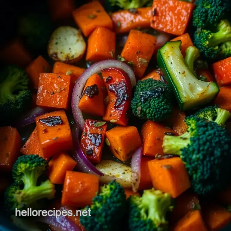 Crispy Air Fryer Roasted Vegetables: A Healthy Sidekick presentation