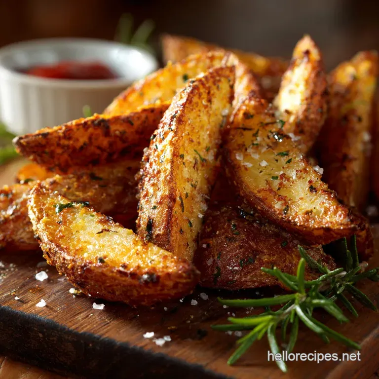 Crispy Baked Potato Wedges the Ultimate Pub Grub Side presentation
