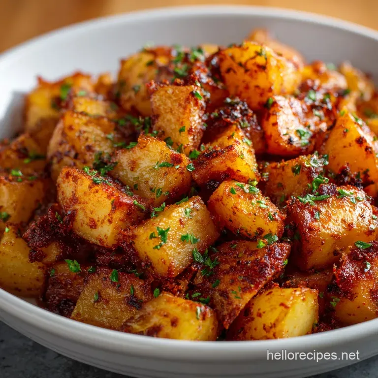 Lazy Sunday Smoked Paprika Crockpot Breakfast Potatoes