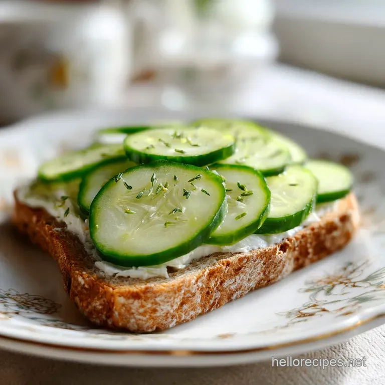 Cucumber Sandwich: Crisp and Creamy