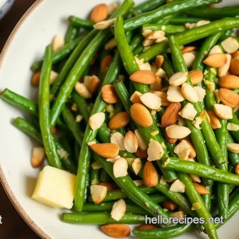 Crispy Green Bean Almondine: A Delightful Nutty Side Dish