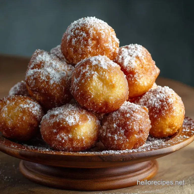 Classic Italian Zeppole Light Puffy Donut Holes