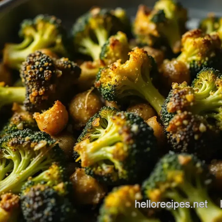 Crispy Roasted Broccoli with Garlic and Lemon Zest