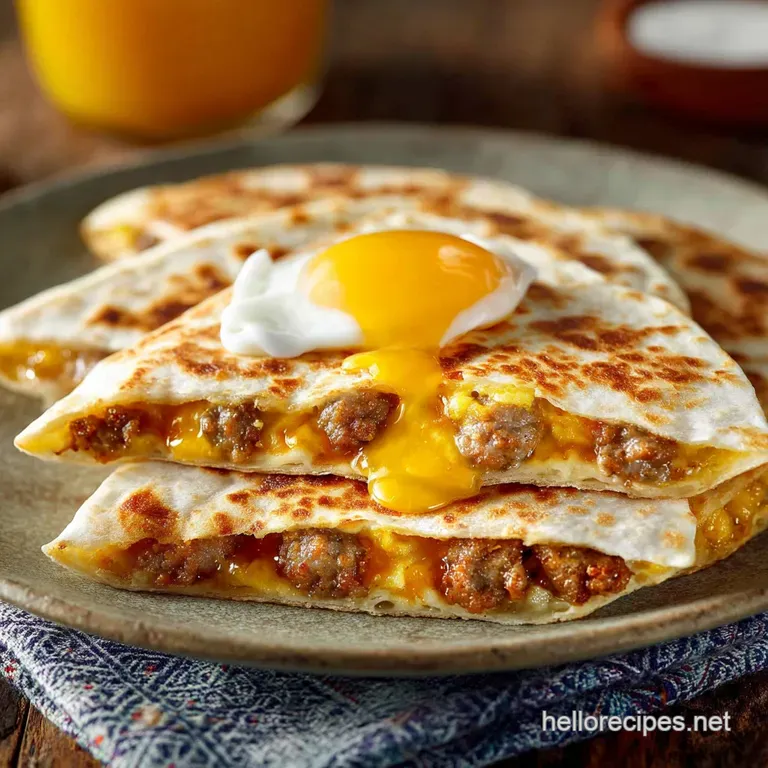 The Full English Meets Mexico Speedy Crispy Breakfast Quesadillas
