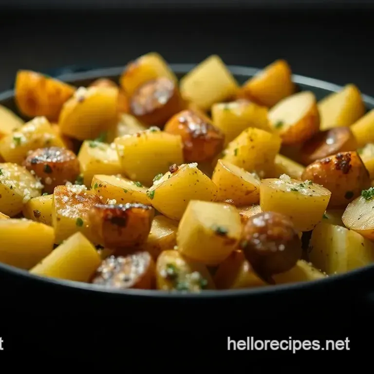 Crispy Smashed Potatoes with Garlic Herb Butter