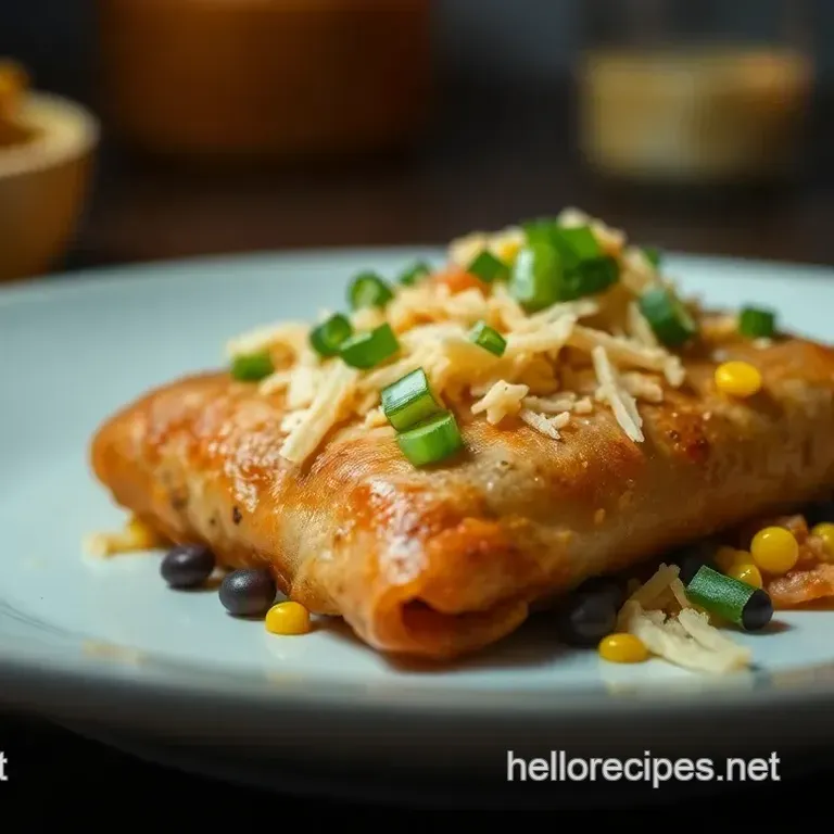 Crispy Southwest Egg Rolls with Avocado Dipping Sauce