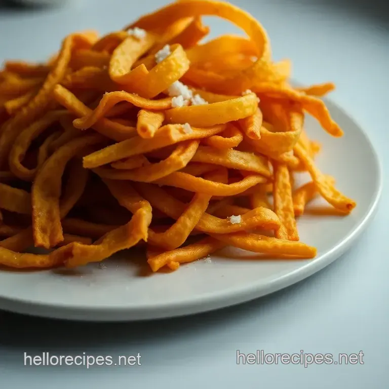 Crispy Tortilla Strips for Tortilla Soup presentation
