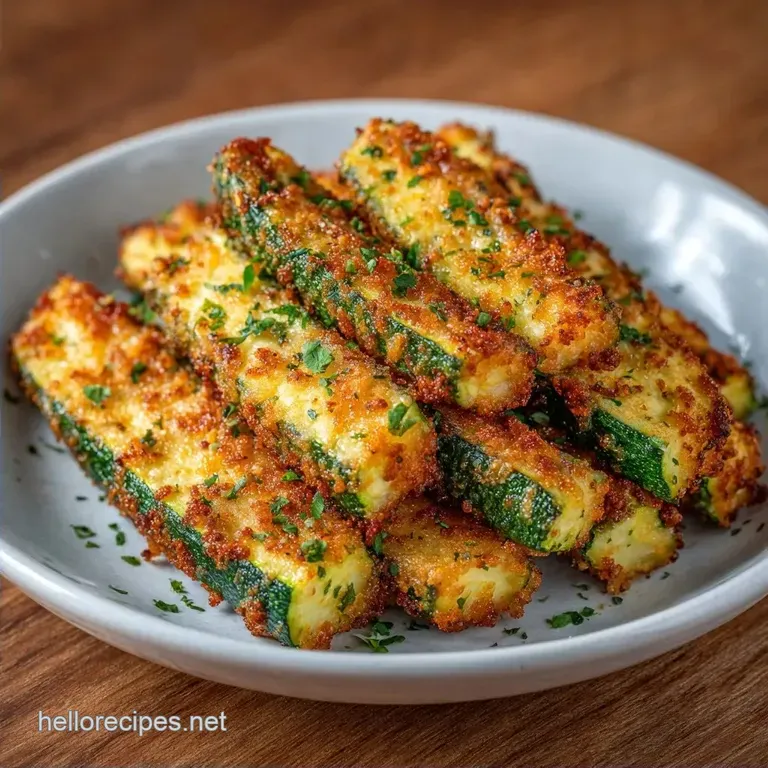 Crispy Gluten Free Zucchini Parmesan: Golden and Tender