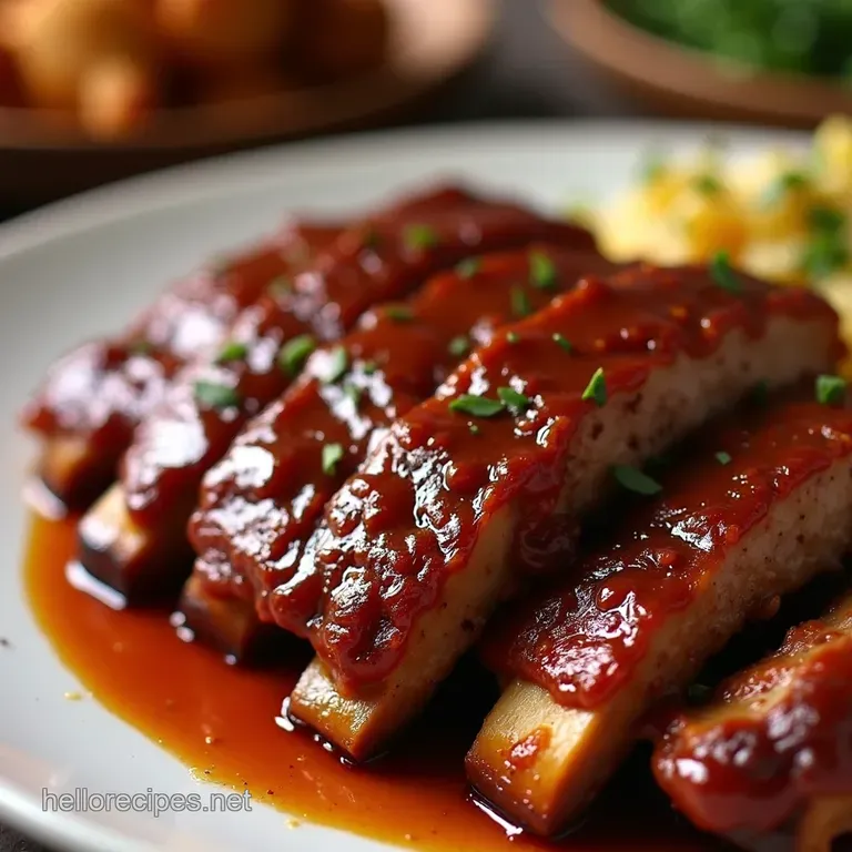 Crockpot Bbq Baby Back Ribs Falloffthebone Delicious presentation