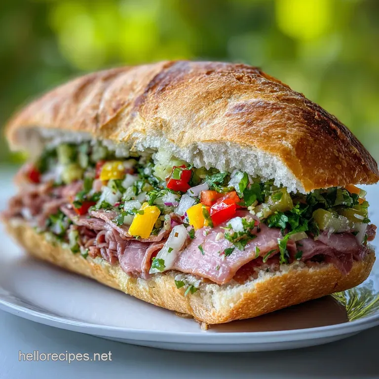 Cuban Chopped Grinder Sandwich Recipe