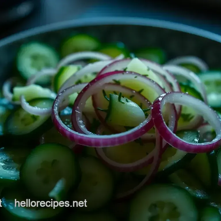 Cucumber & Dill Salad with Lemon-Yogurt Dressing