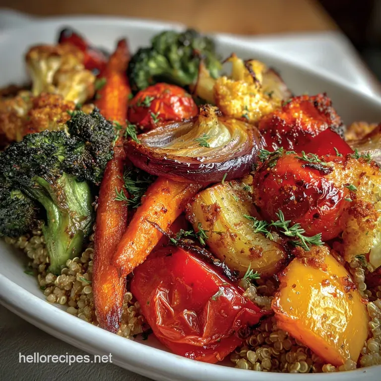 Daniel Fast Food Recipe with Roasted Vegetables and Quinoa