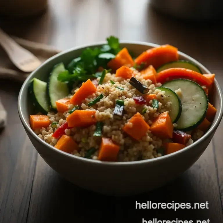 Delectable Buddha Bowl presentation