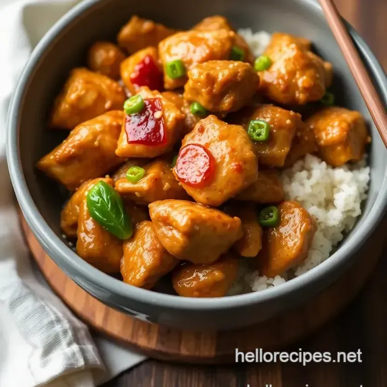 Delicious Ginger Chicken in 40 Minutes presentation