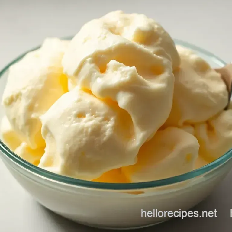 Delightful Homemade Vanilla Ice Cream